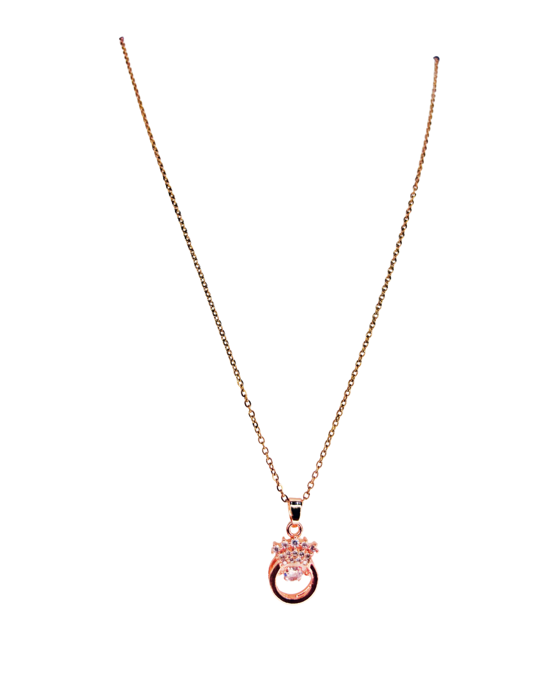 Crown Charm Pendant Necklace - Image 3