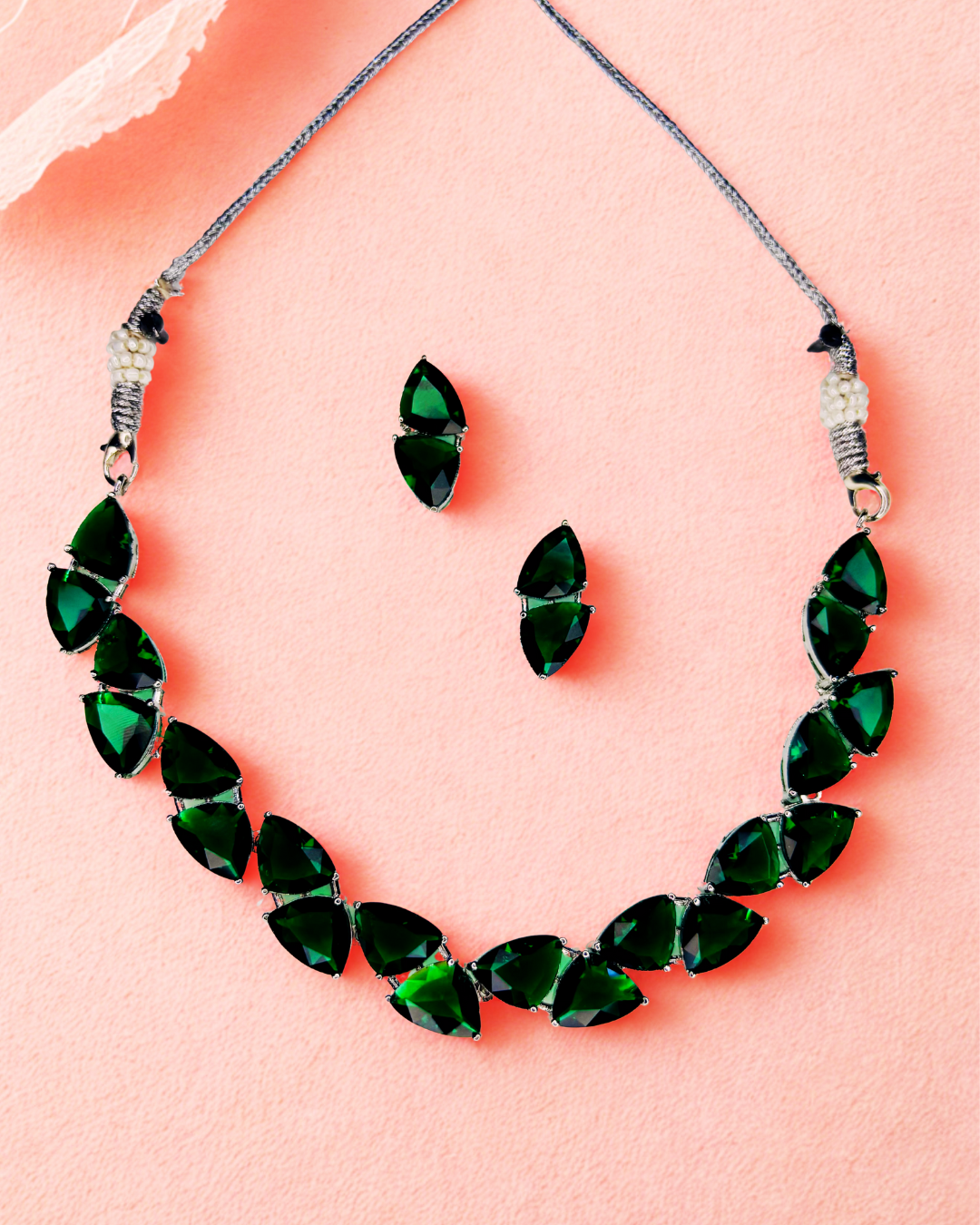 Pop Glam Dual-Tone AD Necklace Set - Image 5