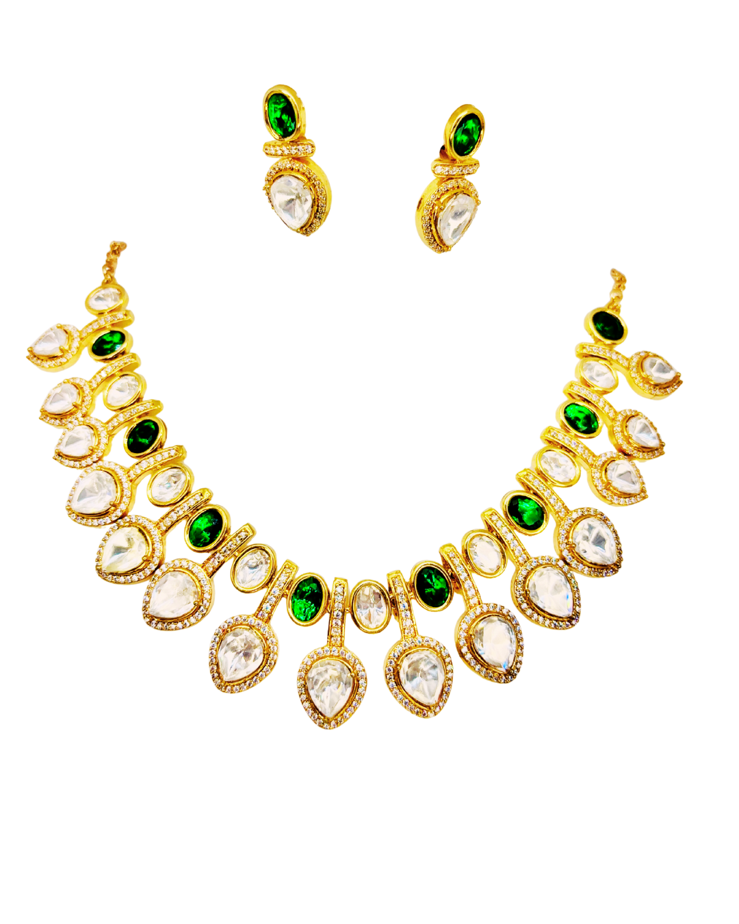 Emerald Royale Kundan Set - Image 4