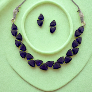 Pop Glam Dual-Tone AD Necklace Set